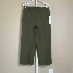 Nicole Miller Colette Cropped Hi-Rise Straight Leg Pants